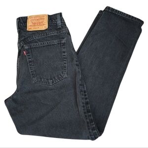 Levi's Black Vintage 550 Relaxed Fit Tapered Leg Jeans Size 13